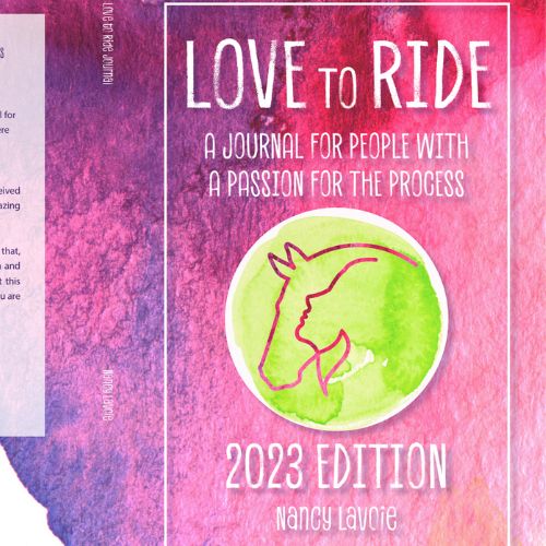 horse riding journal - love to ride journal 2023 - nancy lavoie